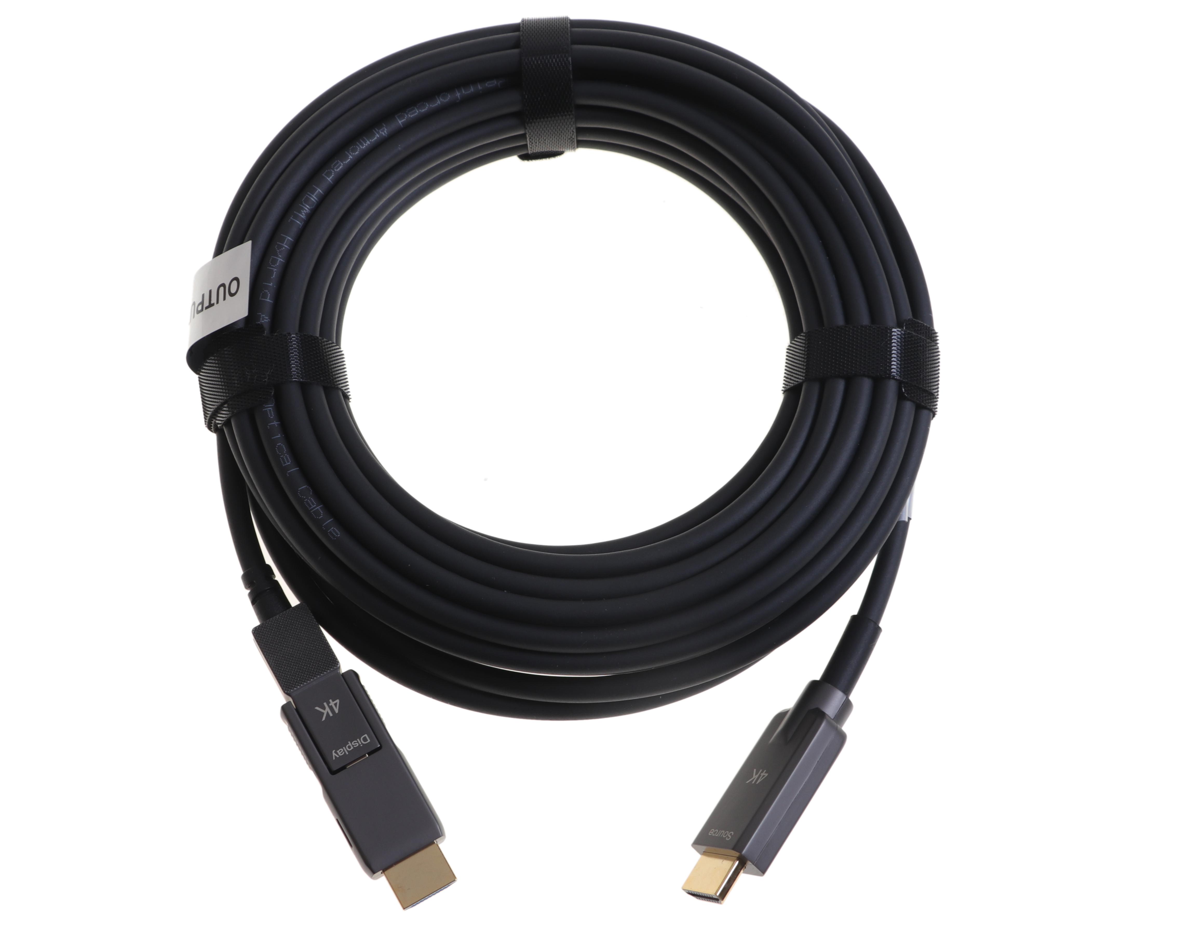Armored HDMI 2.0 detachable fiber cable(Type A-D)