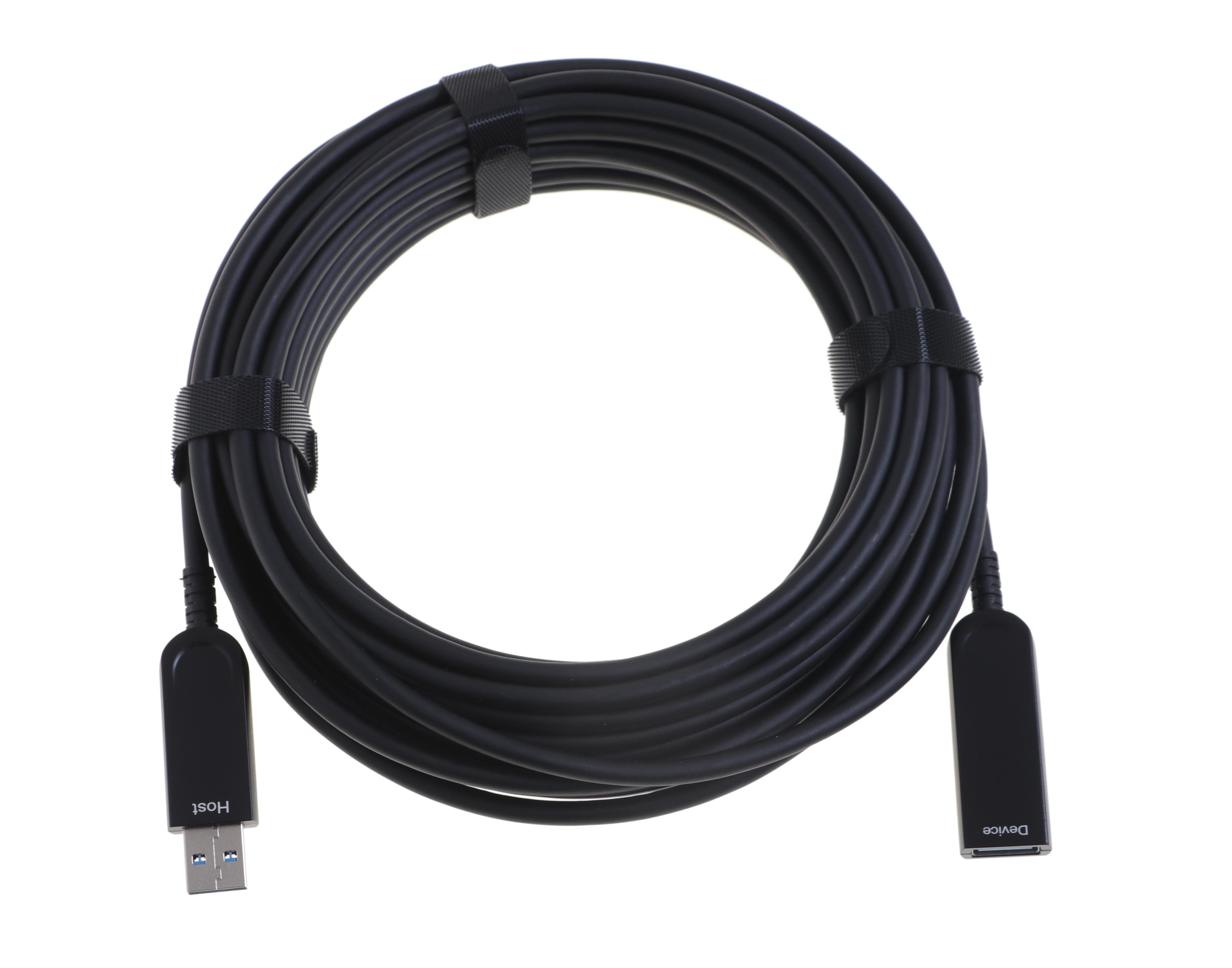 USB 3.2 AM-AF fiber cable, support backward compatible with USB 2.0(50M Version)