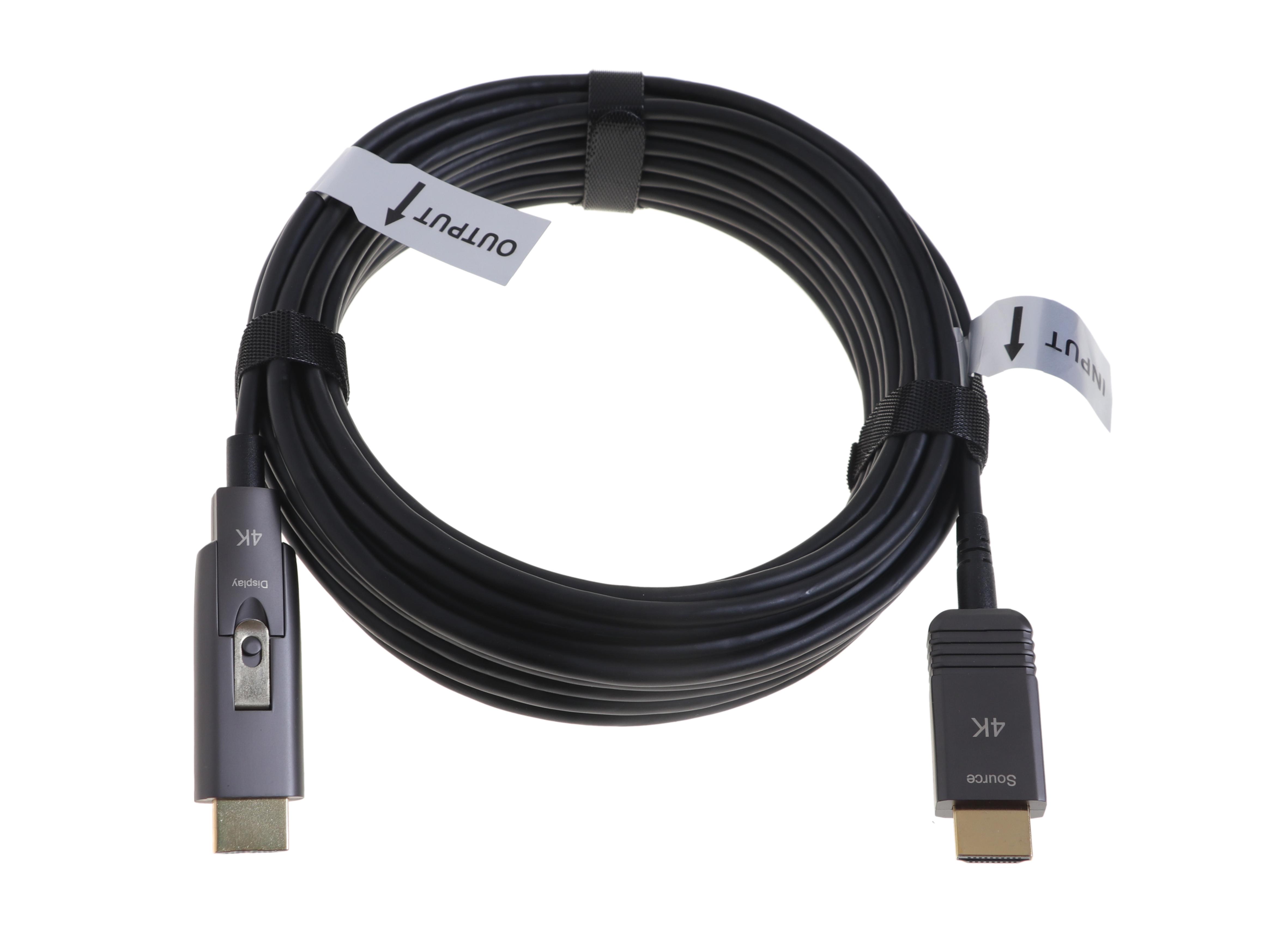 HDMI 2.0 detachable fiber cable (Type A-D)